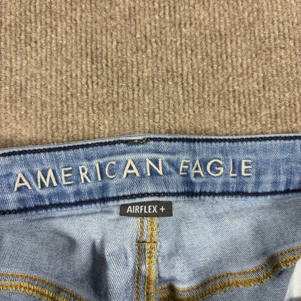 American Eagle AirFlex+ Jeans Mens 32x34 Light Wash Straight Stretch Denim